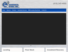 Tablet Screenshot of essermansteel.com